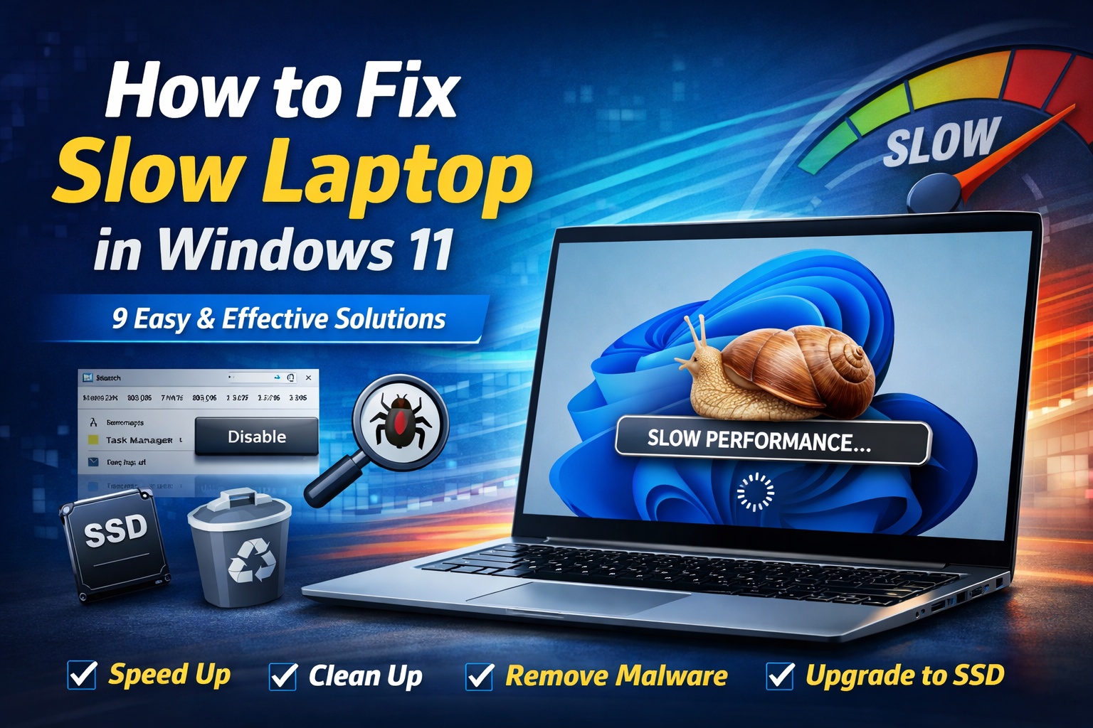 How to Fix Slow Laptop in Windows 11 (Step-by-Step Guide)